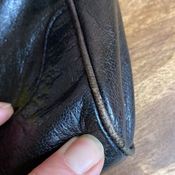 Cole Haan Black Leather Shoulder Bag - Picture 15 of 17